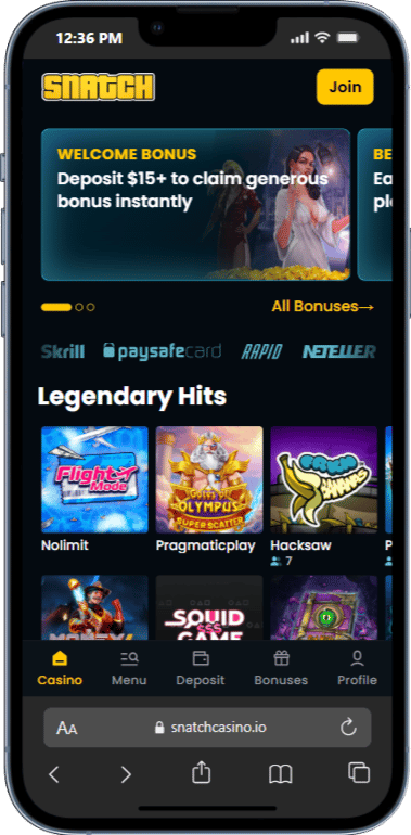 Snatch Casino On Mobile