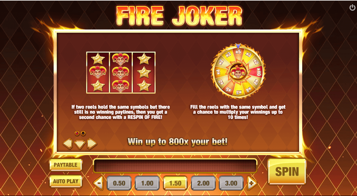 Fire Joker bonus games