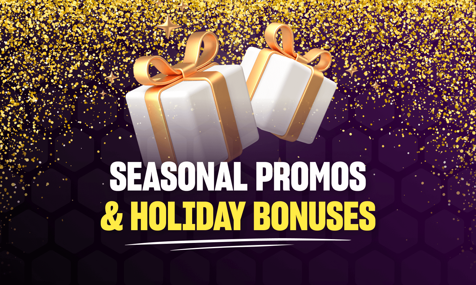 seasonal promos & holiday bonuses