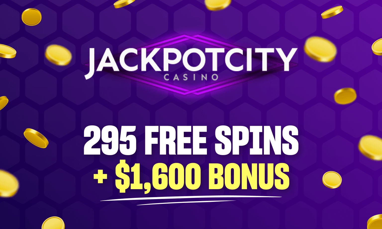jackpot city casino bonus 295 free spins and $1,600