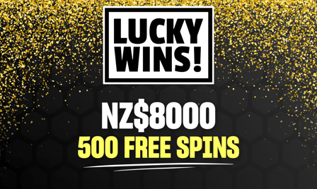luckywins NZ$8000 + 500 free spins