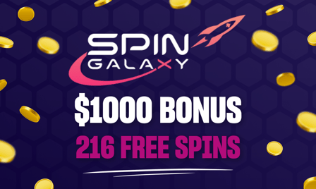 spin galaxy $1000 bonus and 216 free spins