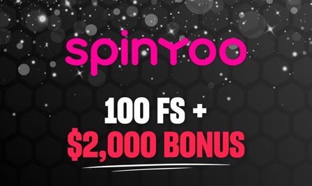 SpinYoo 100FS + $2,000 deposit bonus