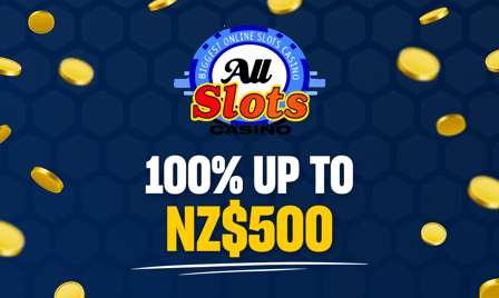 all slots 100% up to NZ$500