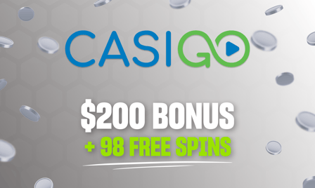 casigo $200 bonus + 98 free spins