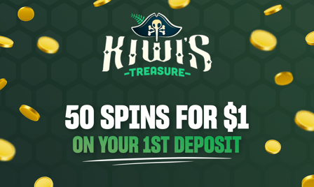 Kiwi's Treasure welcome bonus