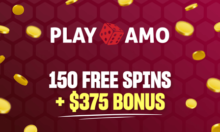 playamo 150 free spins + $375 bonus