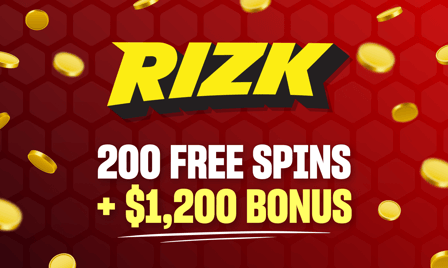 rizk 200 free spins + $1,200