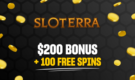 sloterra $200 bonus + 100 free spins