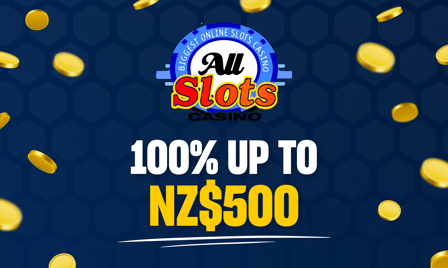 all slots 100% up to NZ$500