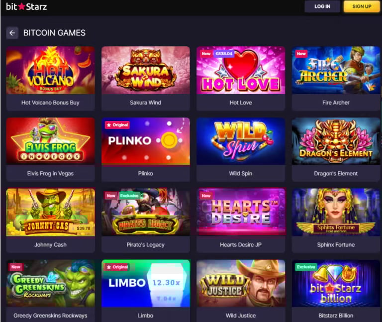 BTC casino games at Bitstarz
