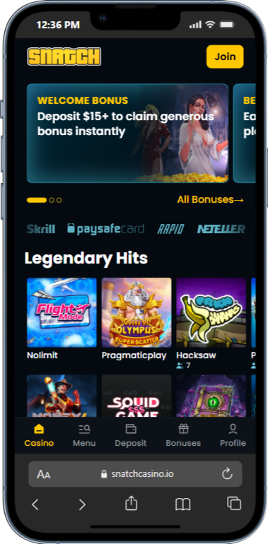 Snatch Casino On Mobile